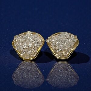 Awesome Vintage SG D’Or Design Acrylic Ice Triangular Shoe Clips 1960s